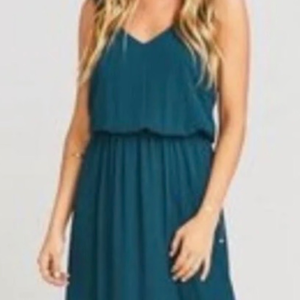 Show Me Your Mumu Kendra Maxi Dress in Emerald Green Size Small NWT